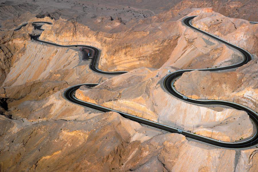 The Jebel Hafeet Moutain pass