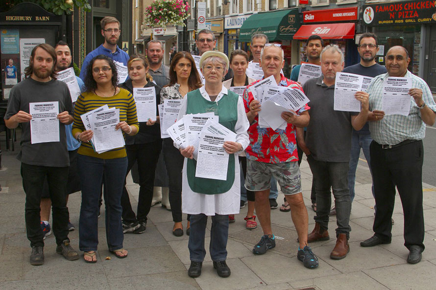 Highbury protestors 