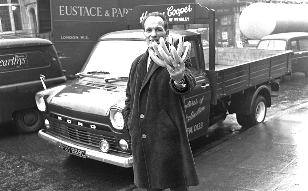 Henry Cooper with the Ford Transit