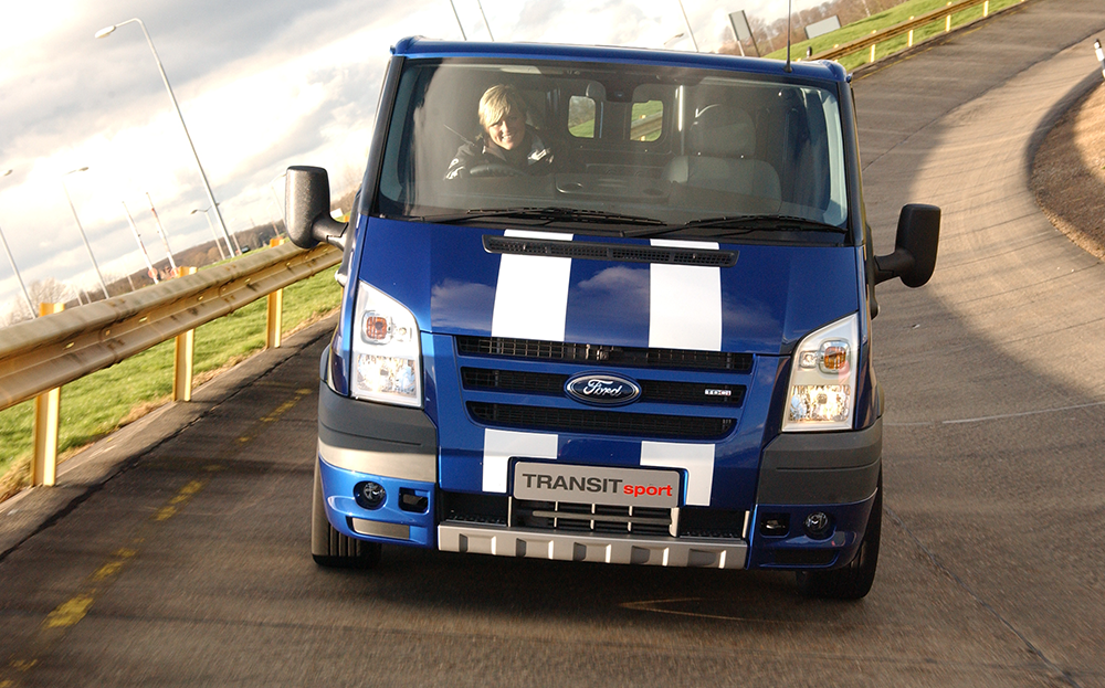 Sabine Schmitz, a German racing driver and television presenter, made jaws drop when she featured on BBC Top Gear in 2005, driving a Transit around the daunting 12.9 miles Nürburgring Nordschleife race track in an attempt to beat a lap time of 10minutes, set by Jeremy Clarkson in a Jaguar sports saloon.