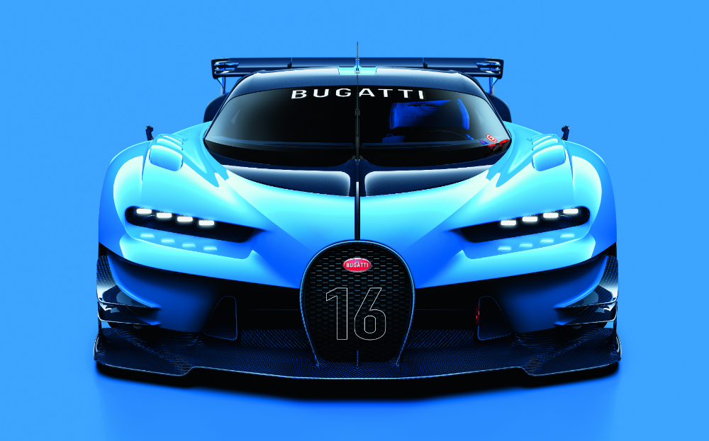 Bugatti Vision Gran Turismo front view