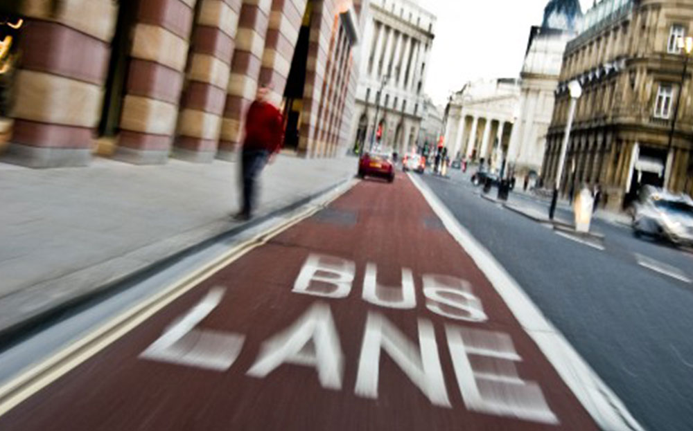 The penalties for driving in a bus-lane