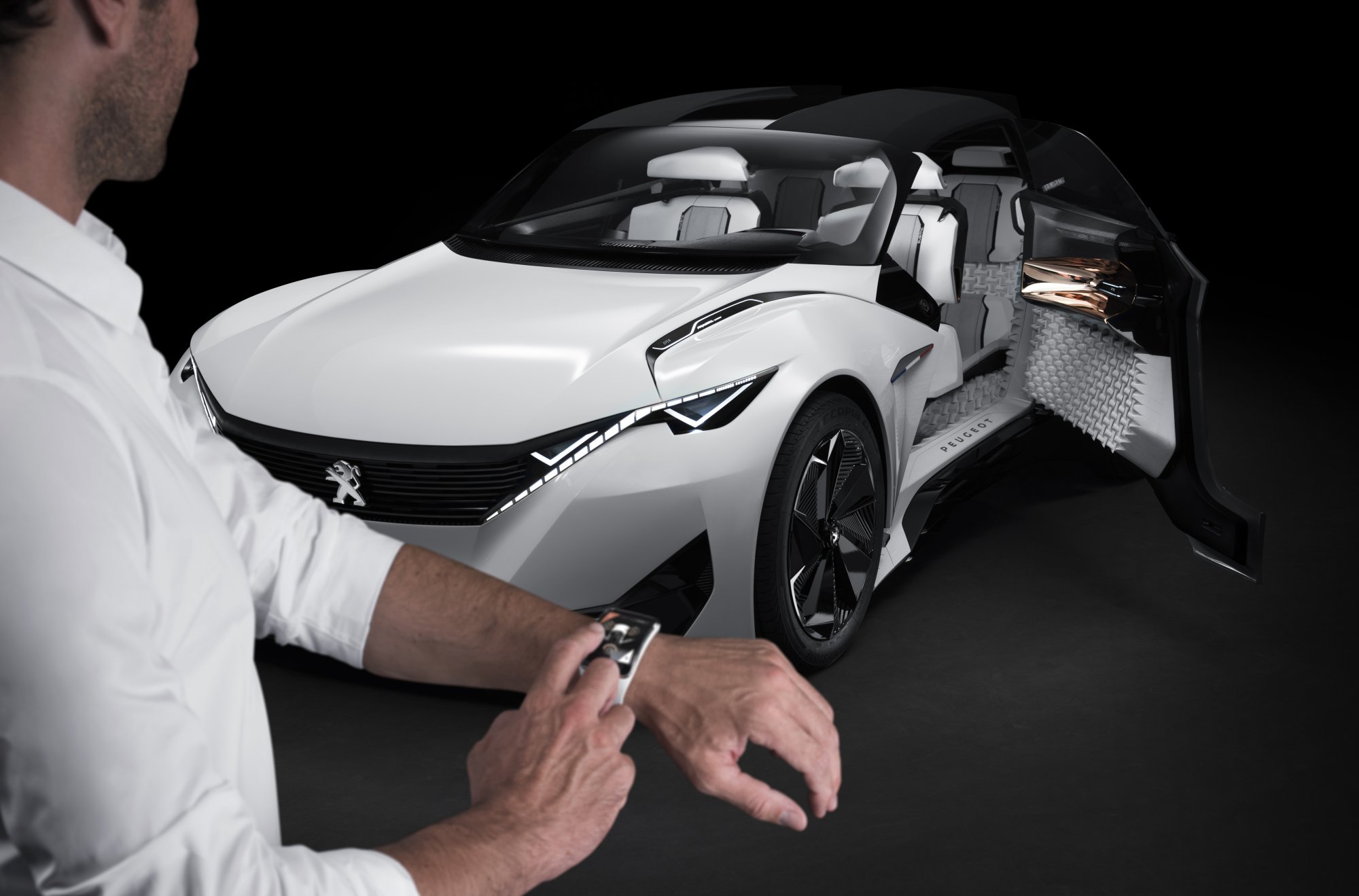 Peugeot Fractal concept at frankfurt is glimpse of future car interiors