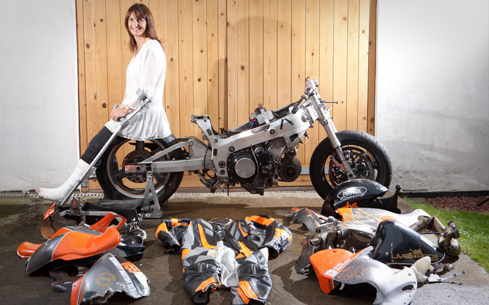 When Becci Ellis became the fastest woman on a motorcycle, she knew she could go quicker still. But this month, as she pushed her 650bhp Suzuki to the limit, it shot off the track in front of her husband and horrified fans. She describes what happened next