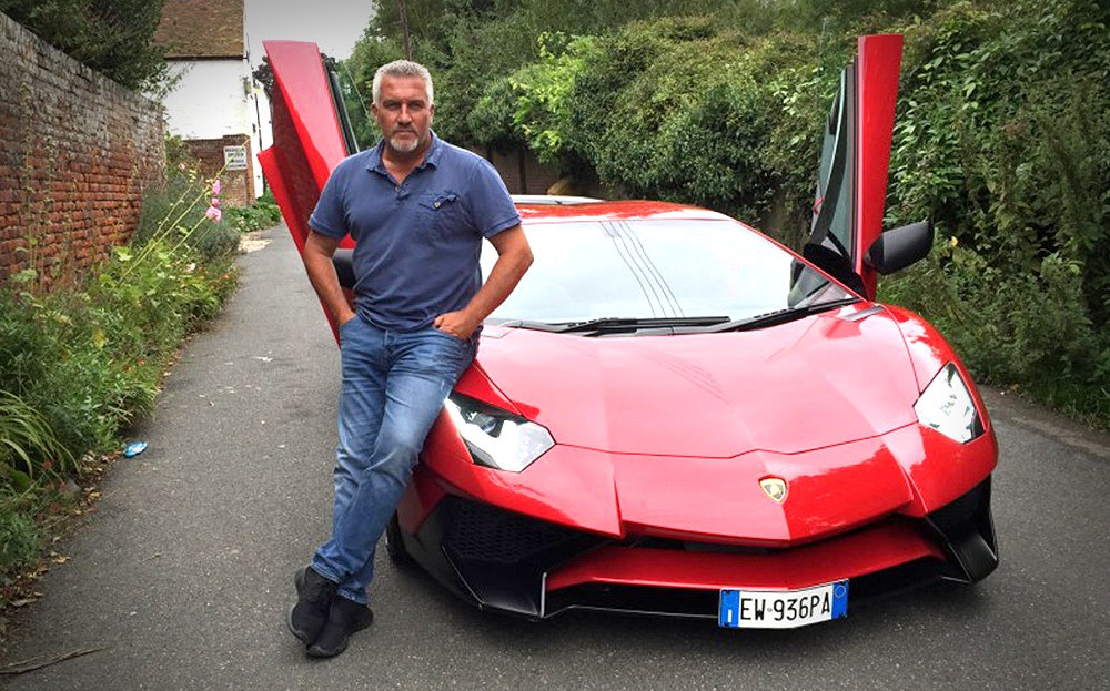 Paul Hollywood, presenter of The Great British bake Off, reviews the Lamborghini Aventador SV