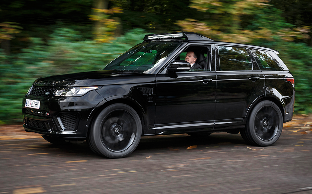 Range Rover Sport SVR James Bond Spectre car interior