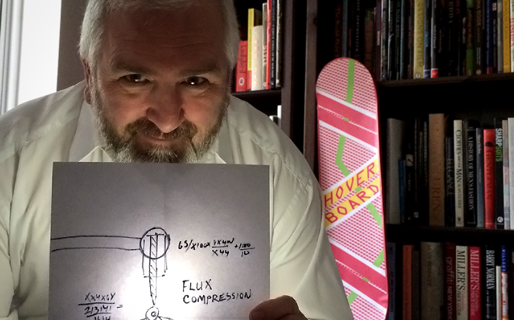 Interview with Danny Rogers, the British graphic designer who designed the Flux Capacitor