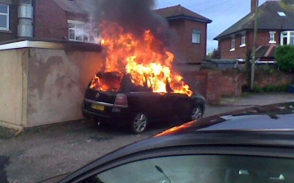 Vauxhall Zafira fires