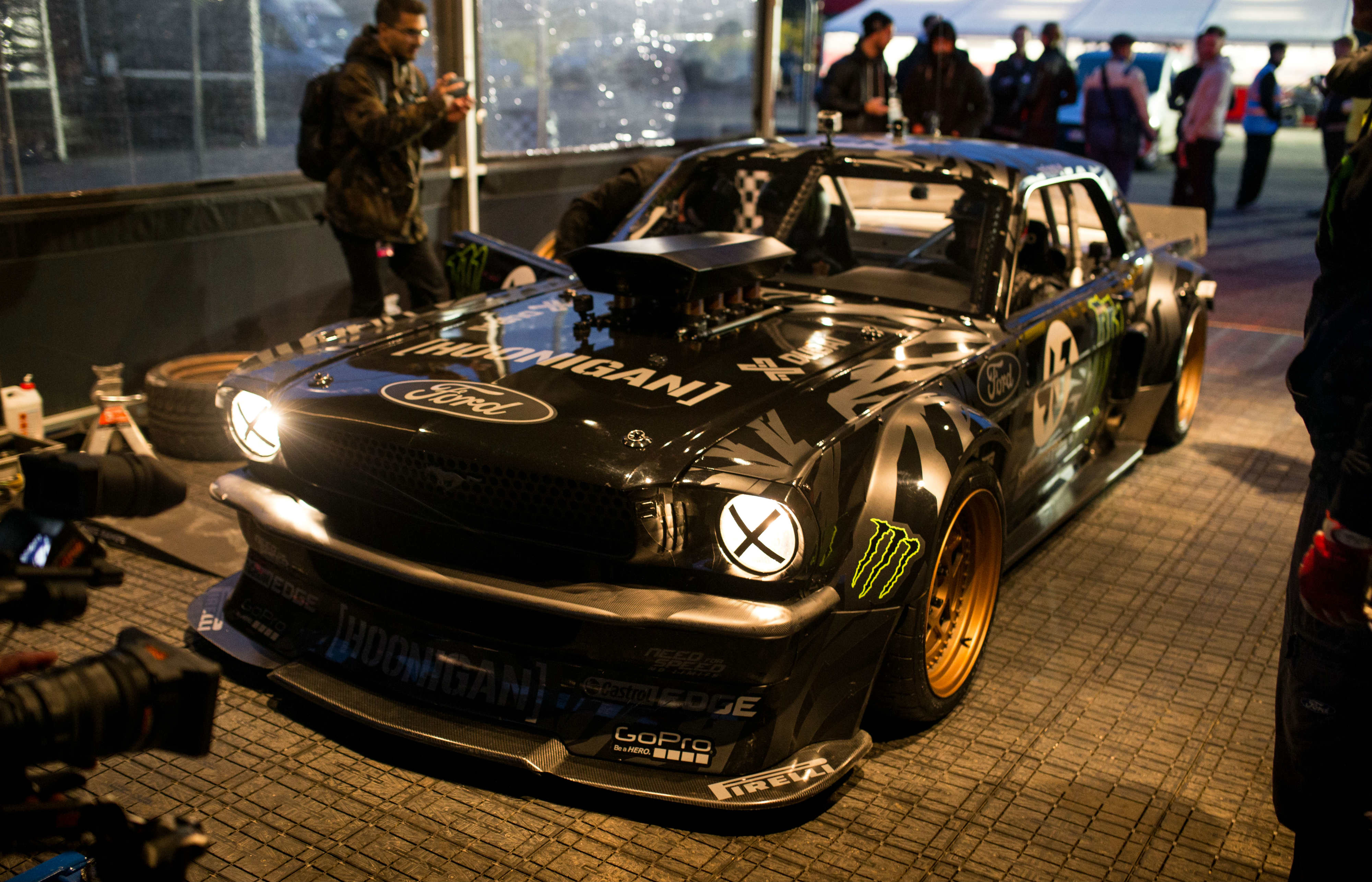 Riding with Ken Block in the 830bhp Ford Mustang Hoonicorn