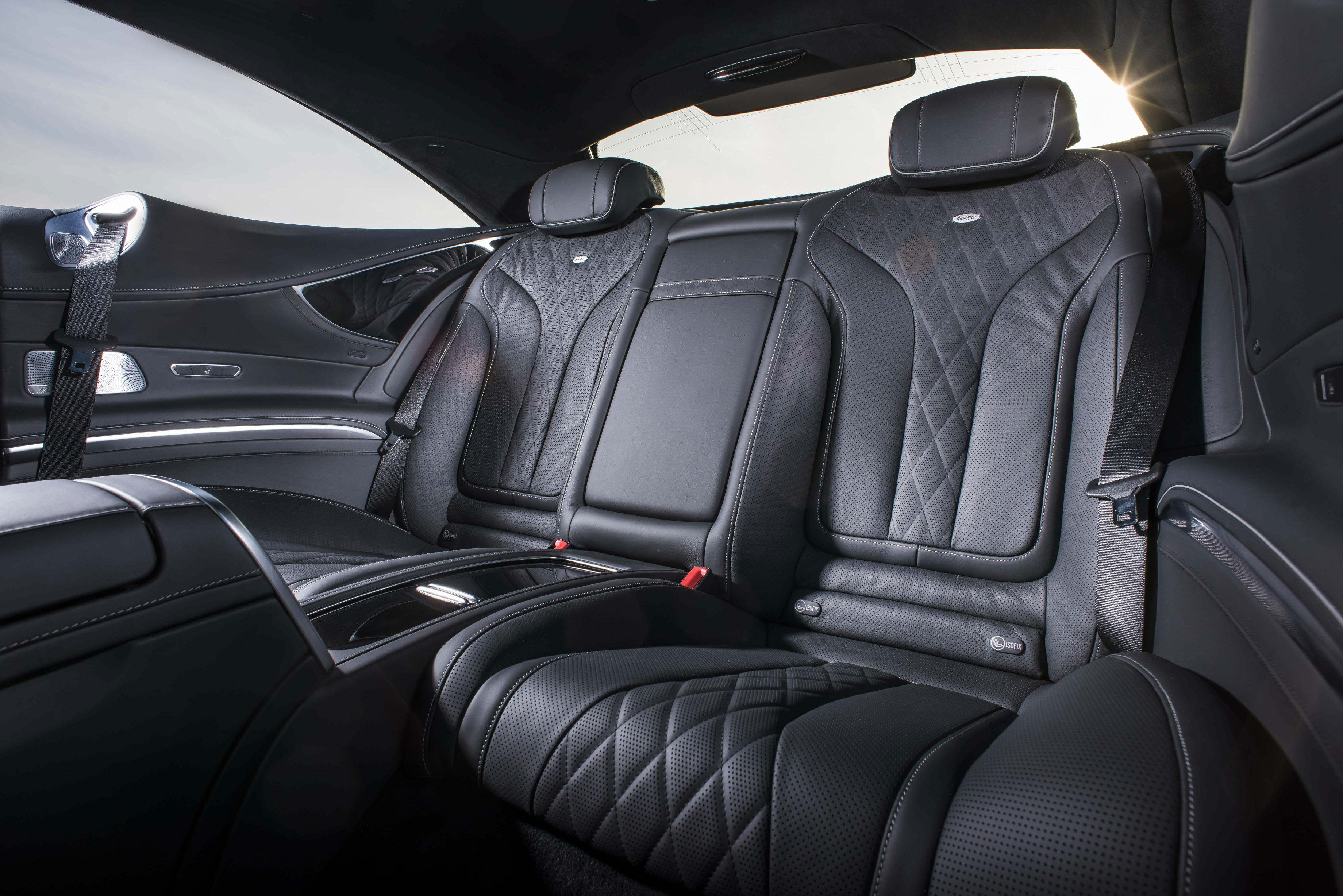 2015 Mercedes S500 coupe - back seats - review