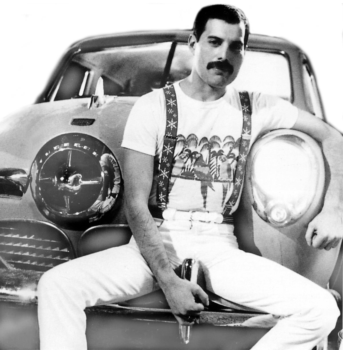 Freddie Mercury with his Studebaker Champion: Rock Stars Cars book review
