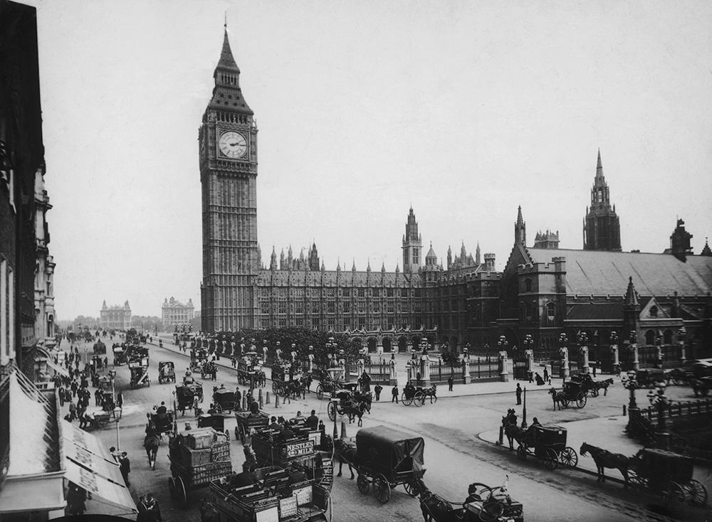 London's Parliament Square circa 1897