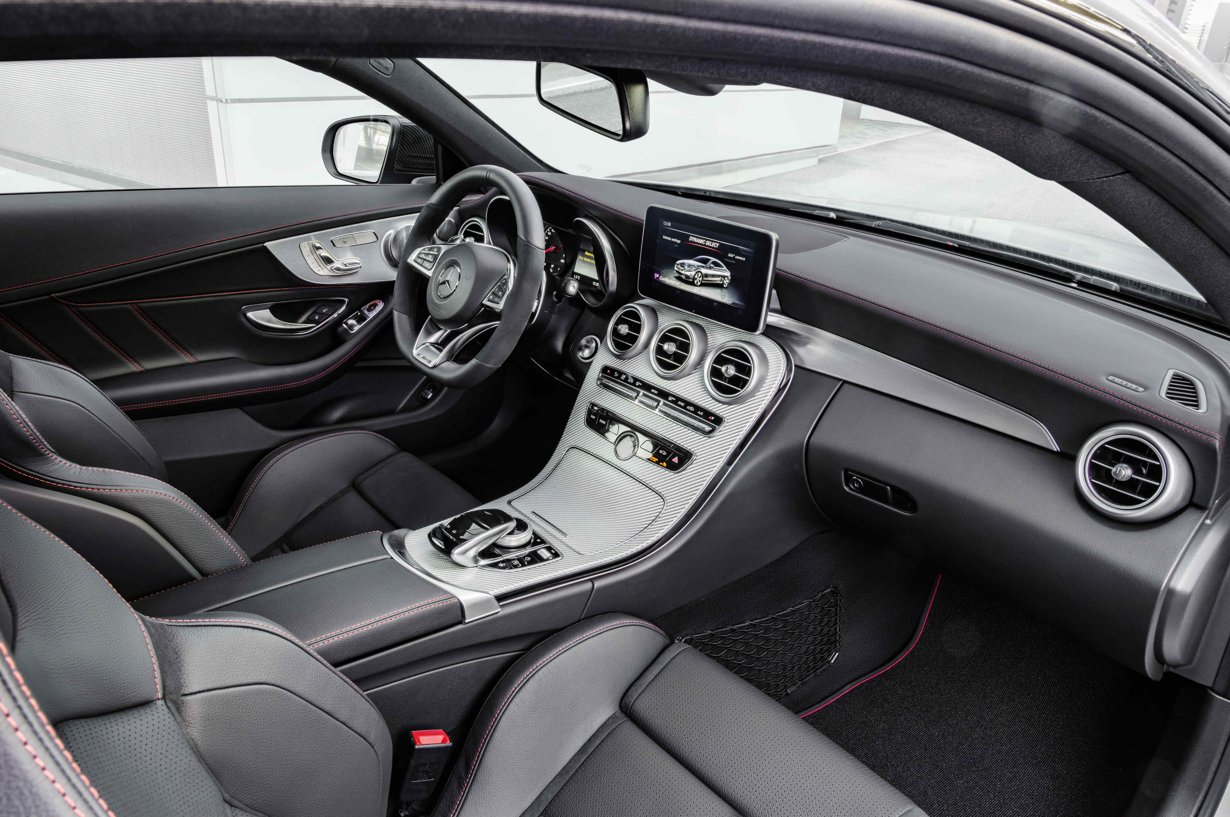 Interior of the new 2016 Mercedes-AMG C 43 4MATIC coupe
