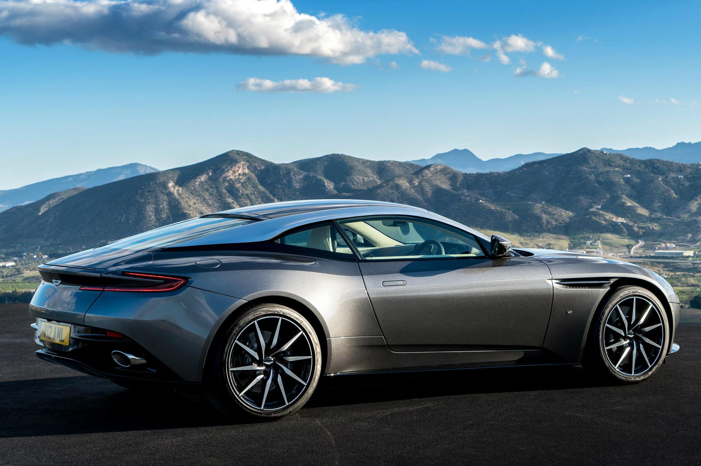 The new 2016 Aston Martin DB11 features a 600bhp, 5.2-litre V12 engine