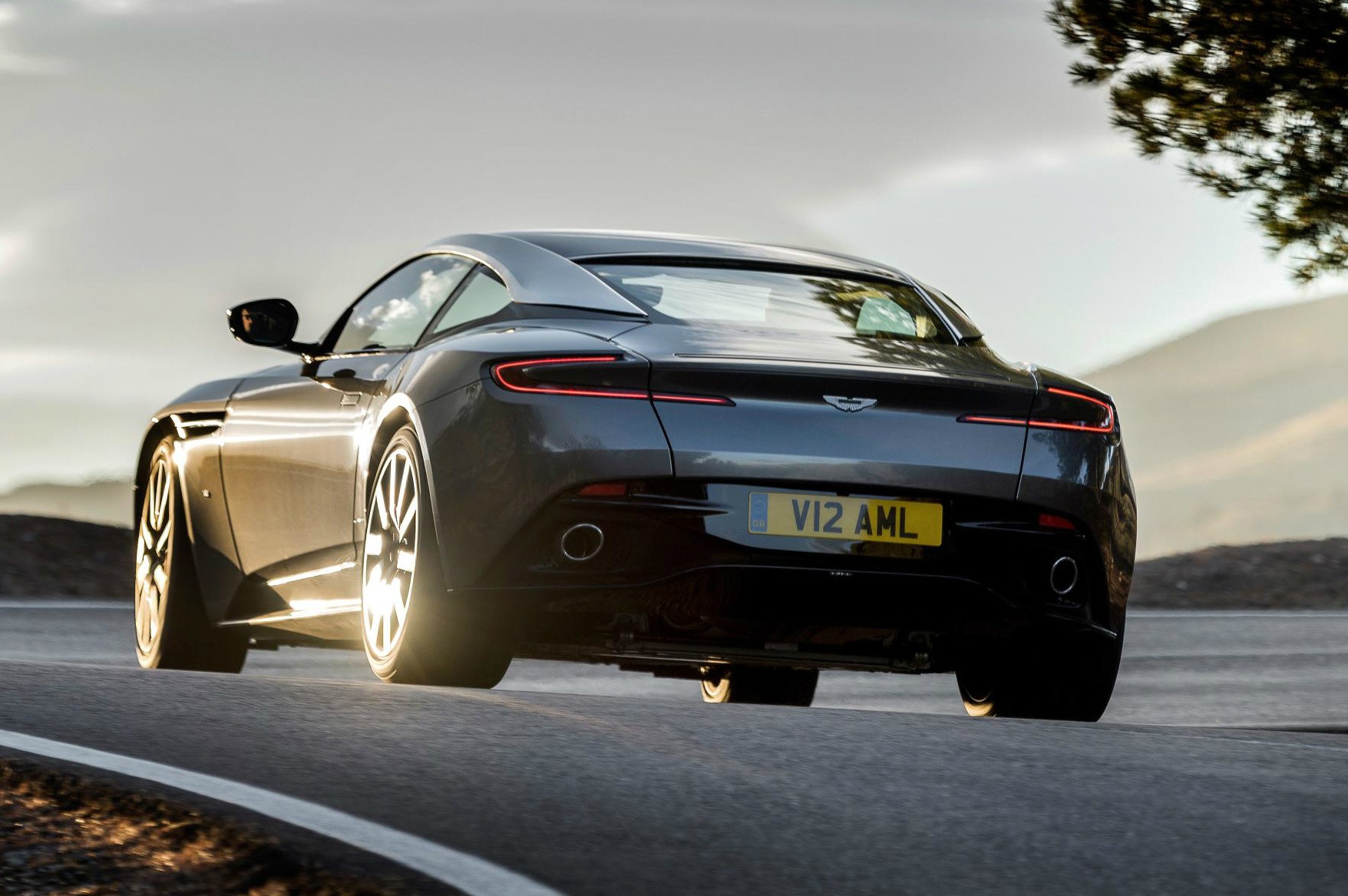 Rear view of the Aston Martin DB11