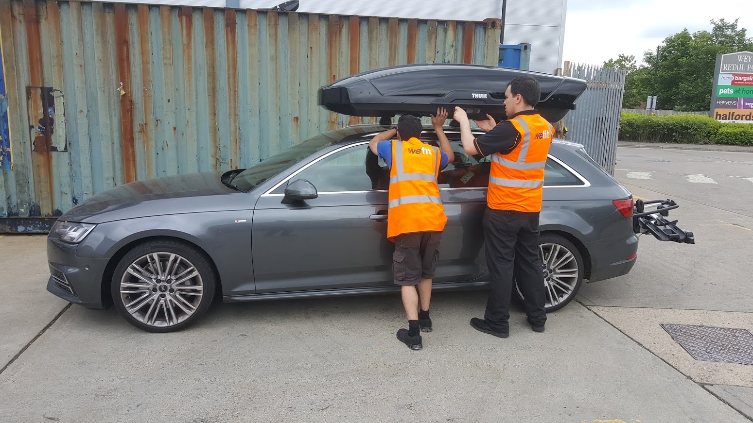 Halfords WeFit roof box fitting service review