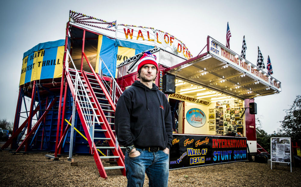 Guy Martin set a new Guinness World Record for riding on the Wall of Death at 78.15mph