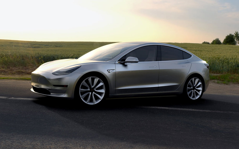 Tesla model 3 news, video and photos