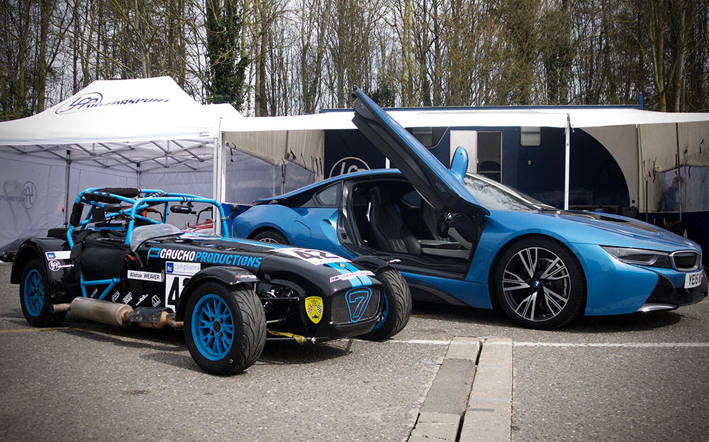 Supersport Supercars: It's no shock electric BMW i8 melds into Caterham paddock