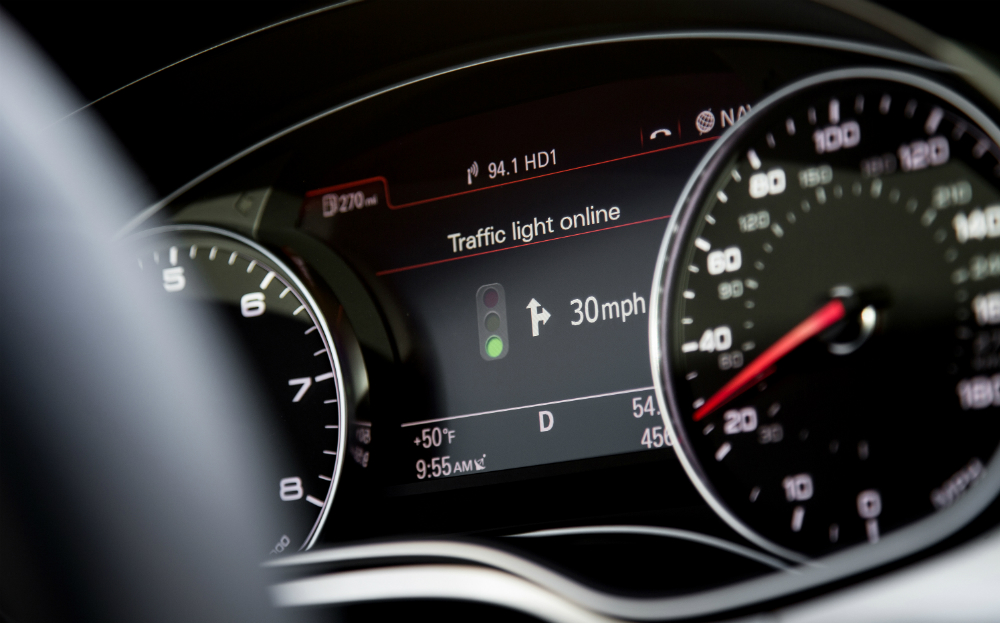No more seeing red after Audi reveals cars that can 'talk' with traffic lights