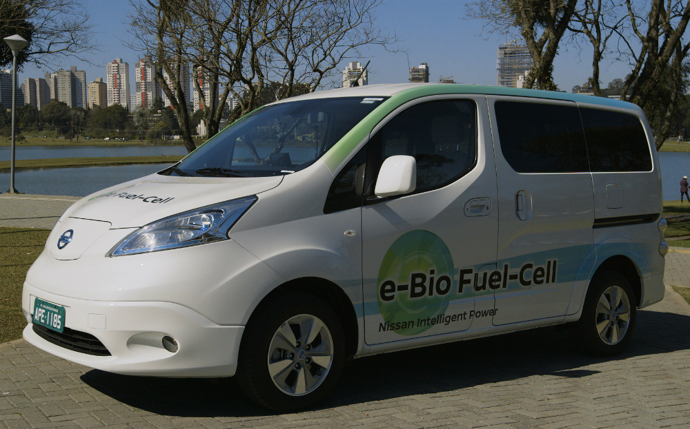 Nissan reveals fuel-cell car that runs on bio-ethanol