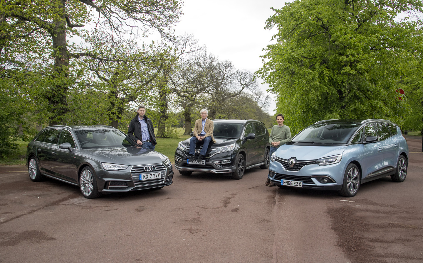 Extended test 2017: James Mills, Nick Rufford and Will Dron drive Renault Grand Scenic, Honda CR-V and Audi A4 Avant