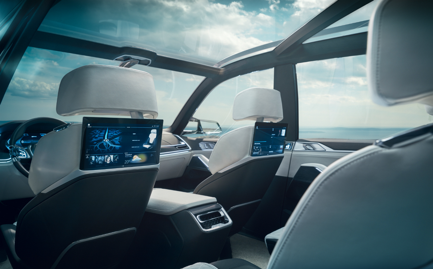 Interior of BMW X7 SUV concept at 2017 Frankfurt motor show