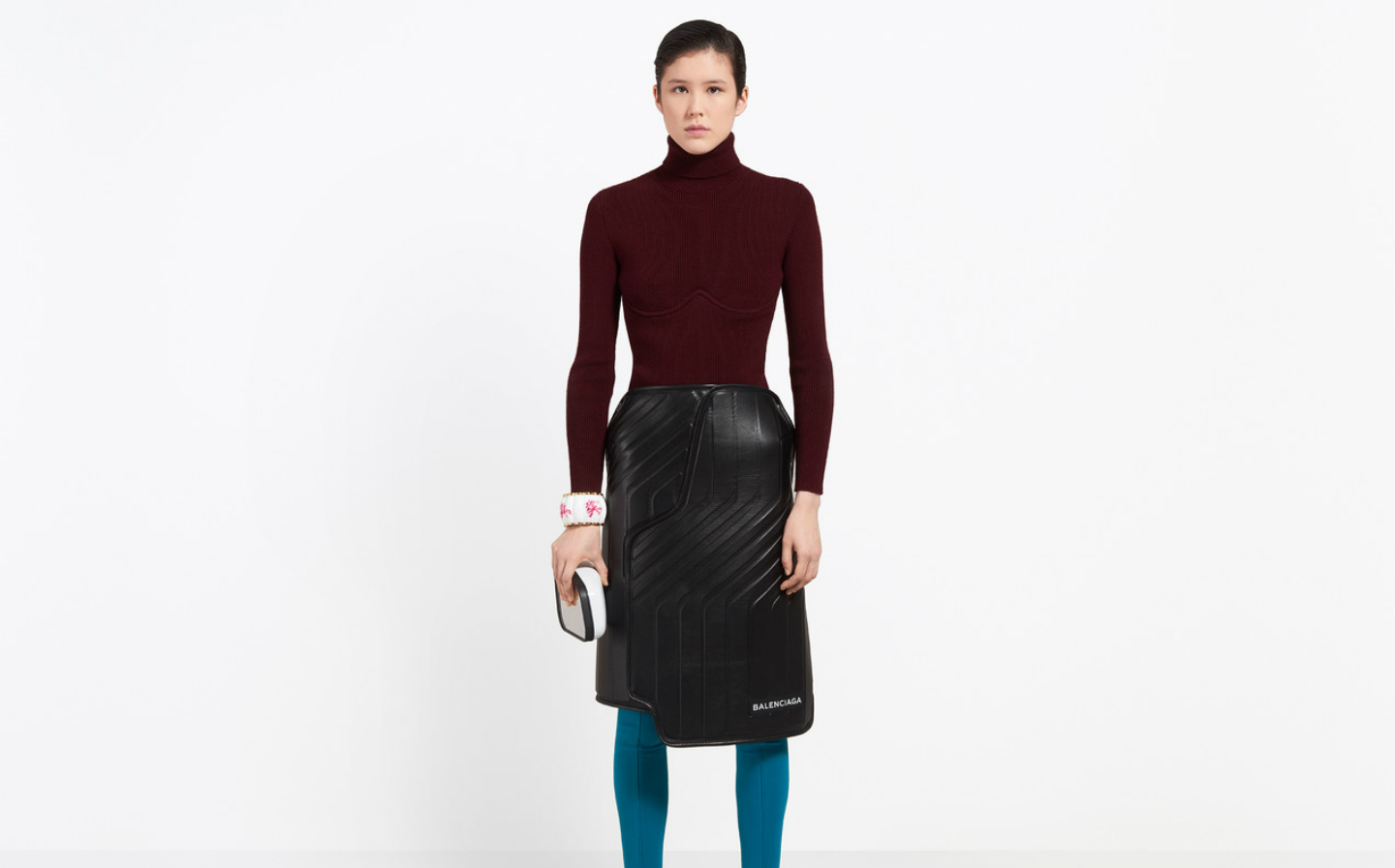 Get the look: the £1795 skirt that looks like a £30 car floor mat