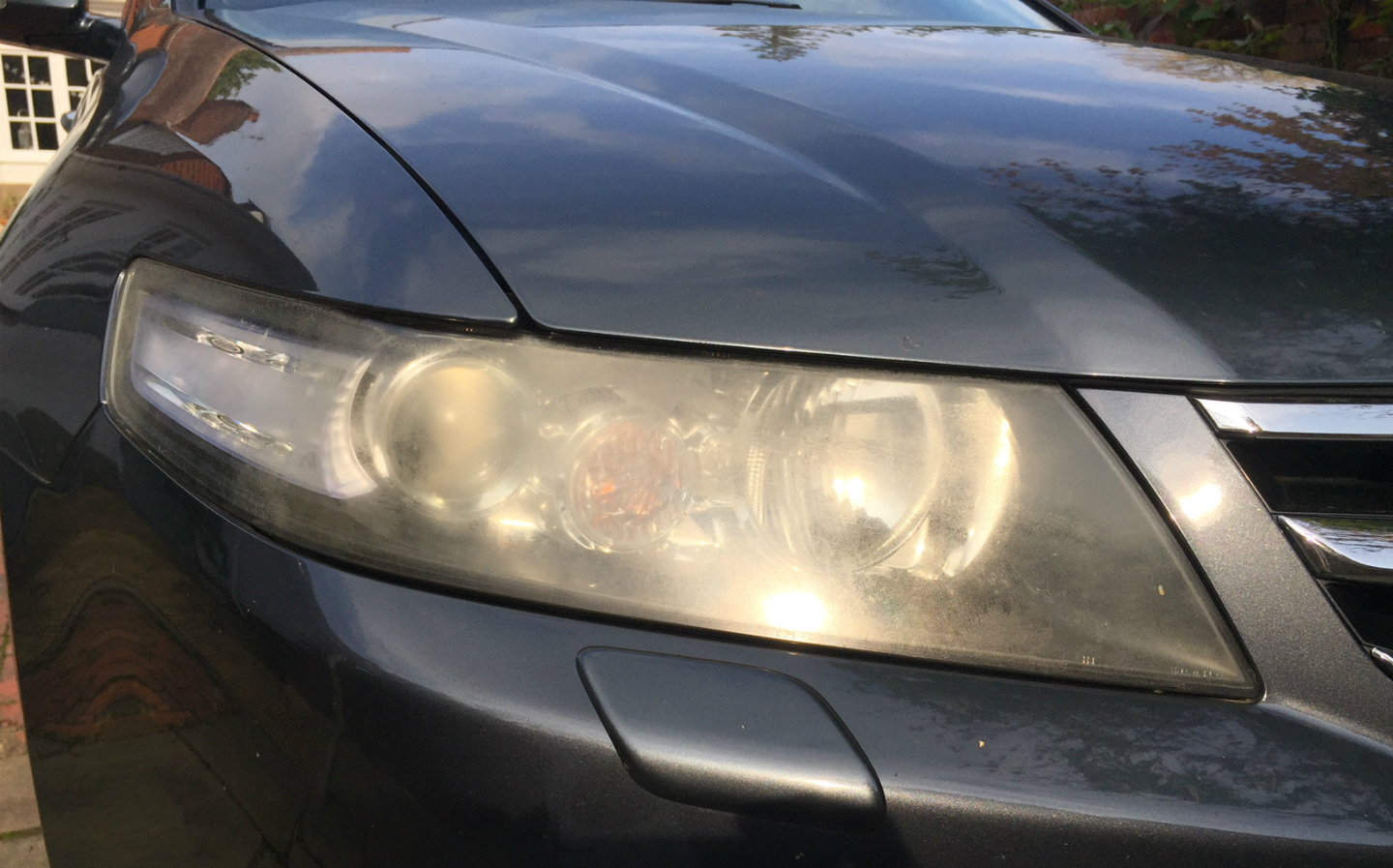 How to restore car headlight covers