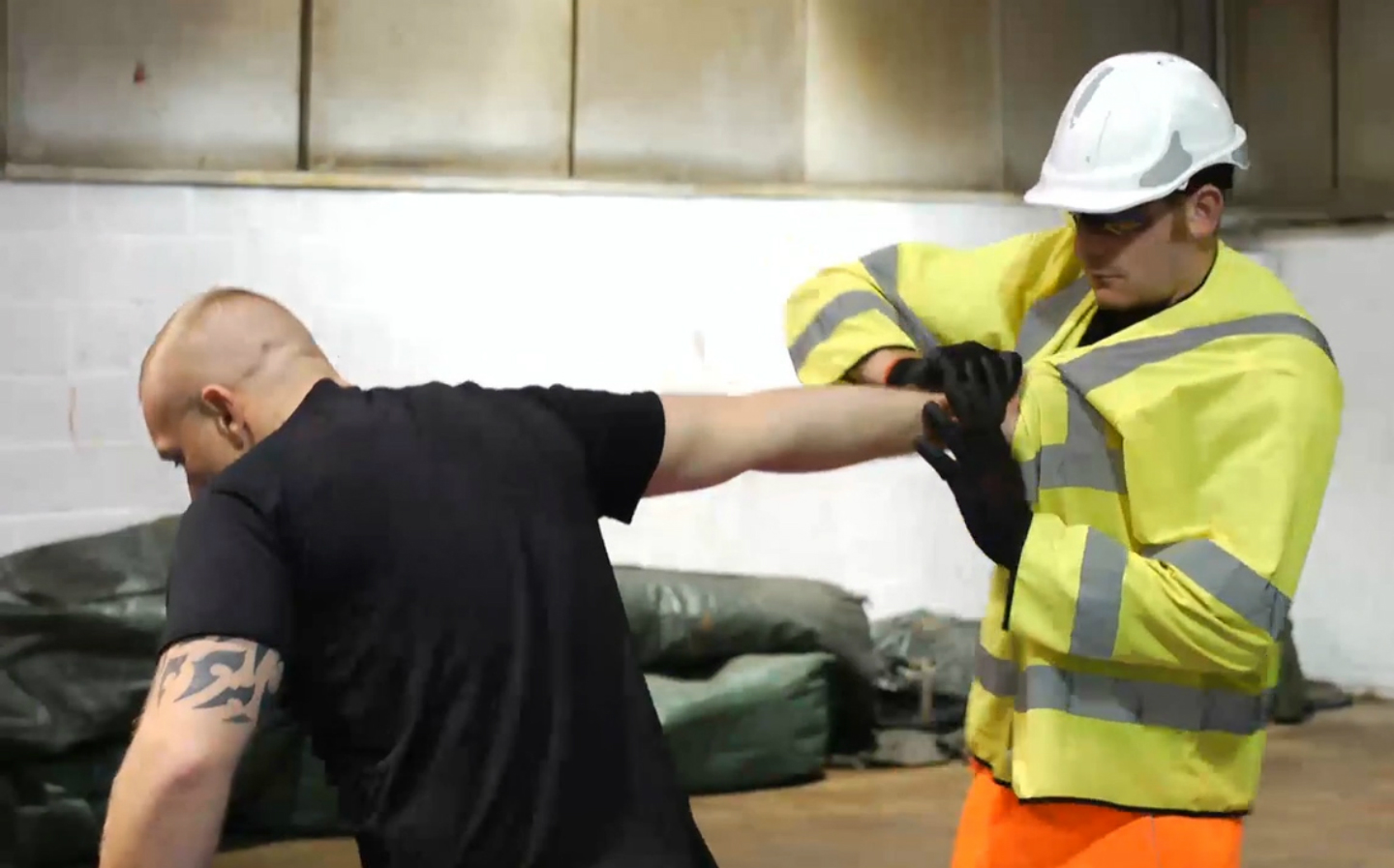 Road workers get combat training after attacks rise