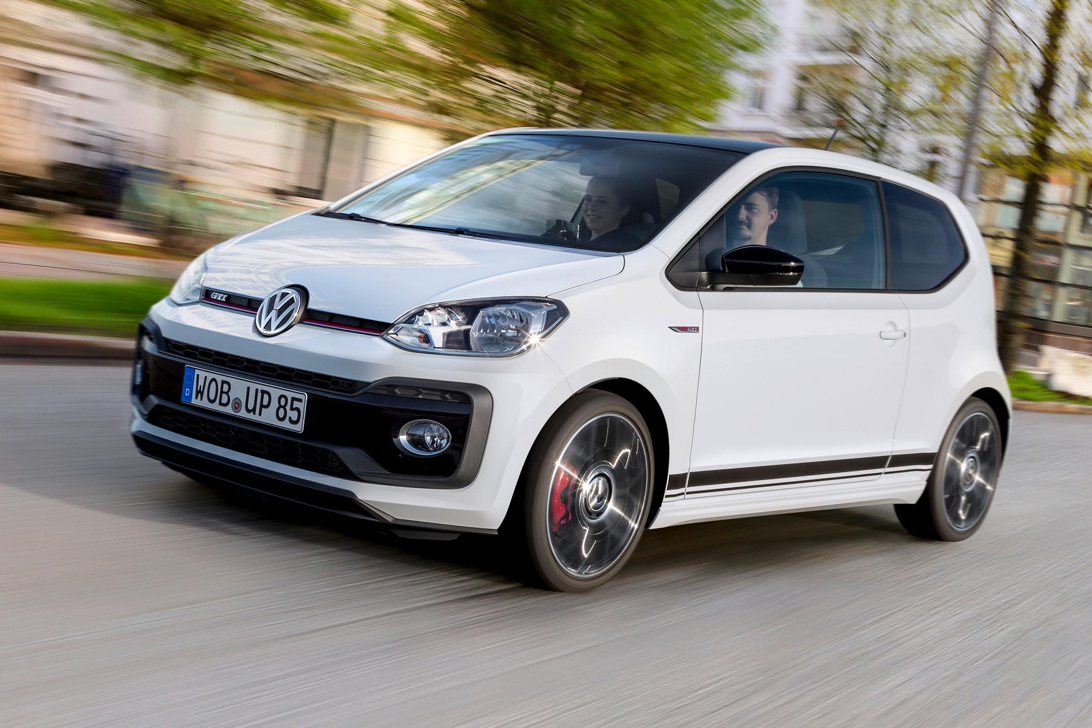 The cars of The Grand Tour season 2 - Volkswagen Up! GTI It’s not all multi-turbo supercars and seven-figure remakes at The Grand Tour, you know. There’s still room for a good, honest, hot hatchback, especially if it’s one that tips its hat to the godfather of fast hatchery, the Mk 1 Golf GTI. And with its modest power output, compact size and unflashy equipment levels, that’s what the Up! GTI does, as James May discovers on our track.