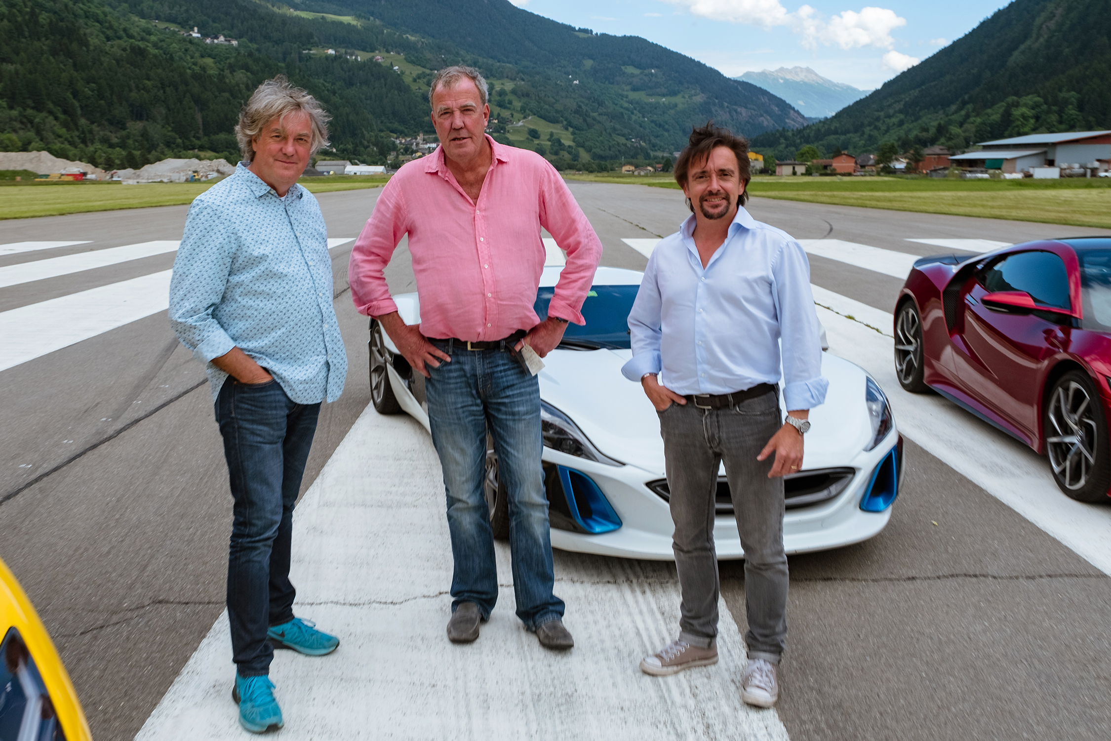 Jeremy Clarkson, James May and Richard Hammond in The Grand Tour Season 2