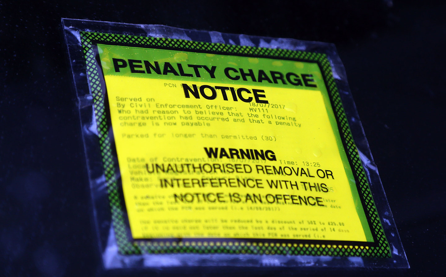 Driver escapes £130 parking penalty for answering call of nature