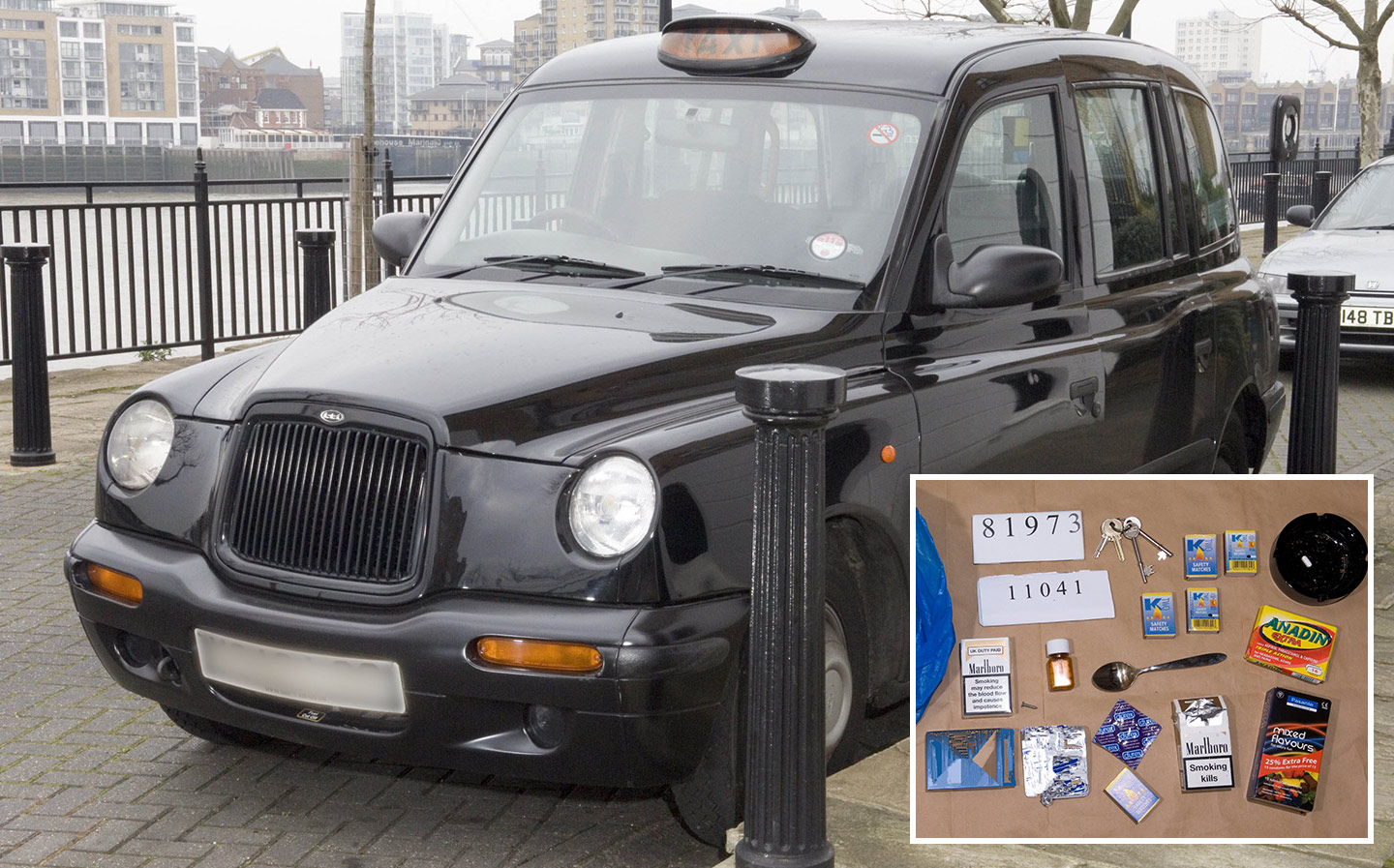 John Worboys' black cab and "rape kit", which included condoms, a sex toy and drugs