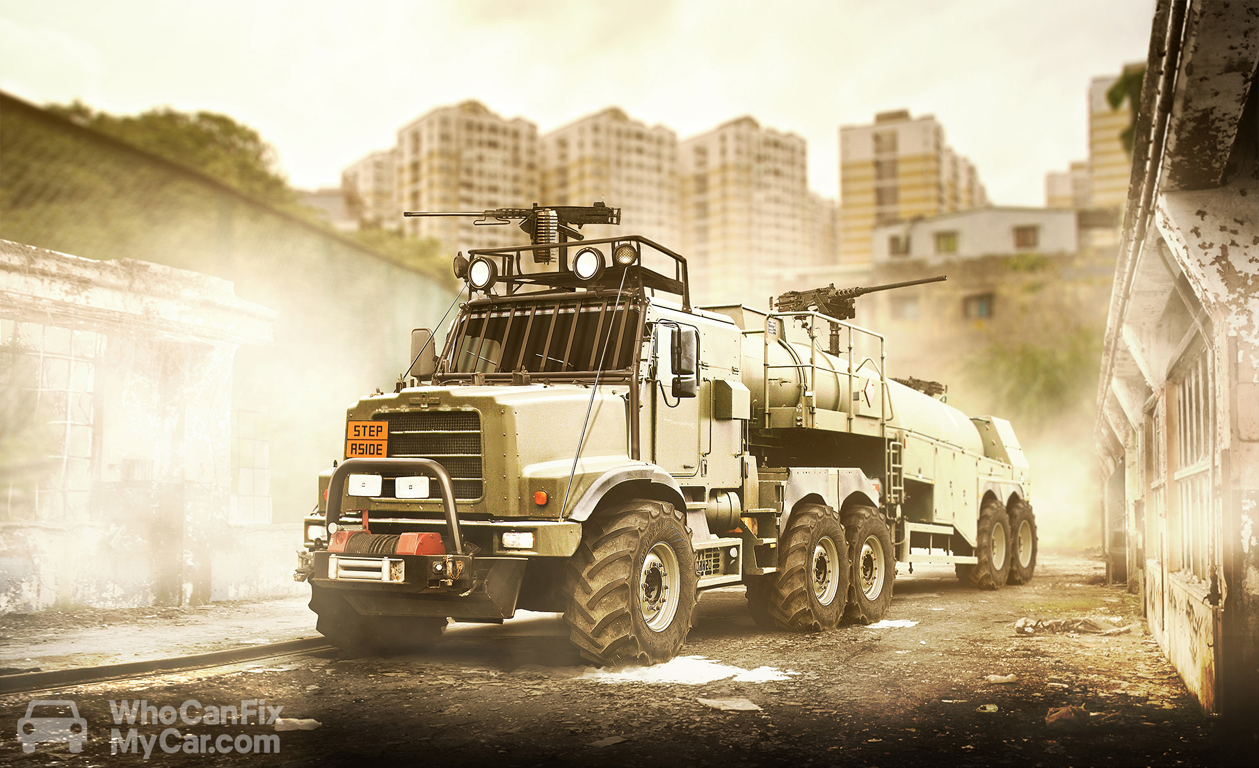 Here are seven doomsday cars to get you through the impending apocalypse Oshkosh Wheeled Tanker