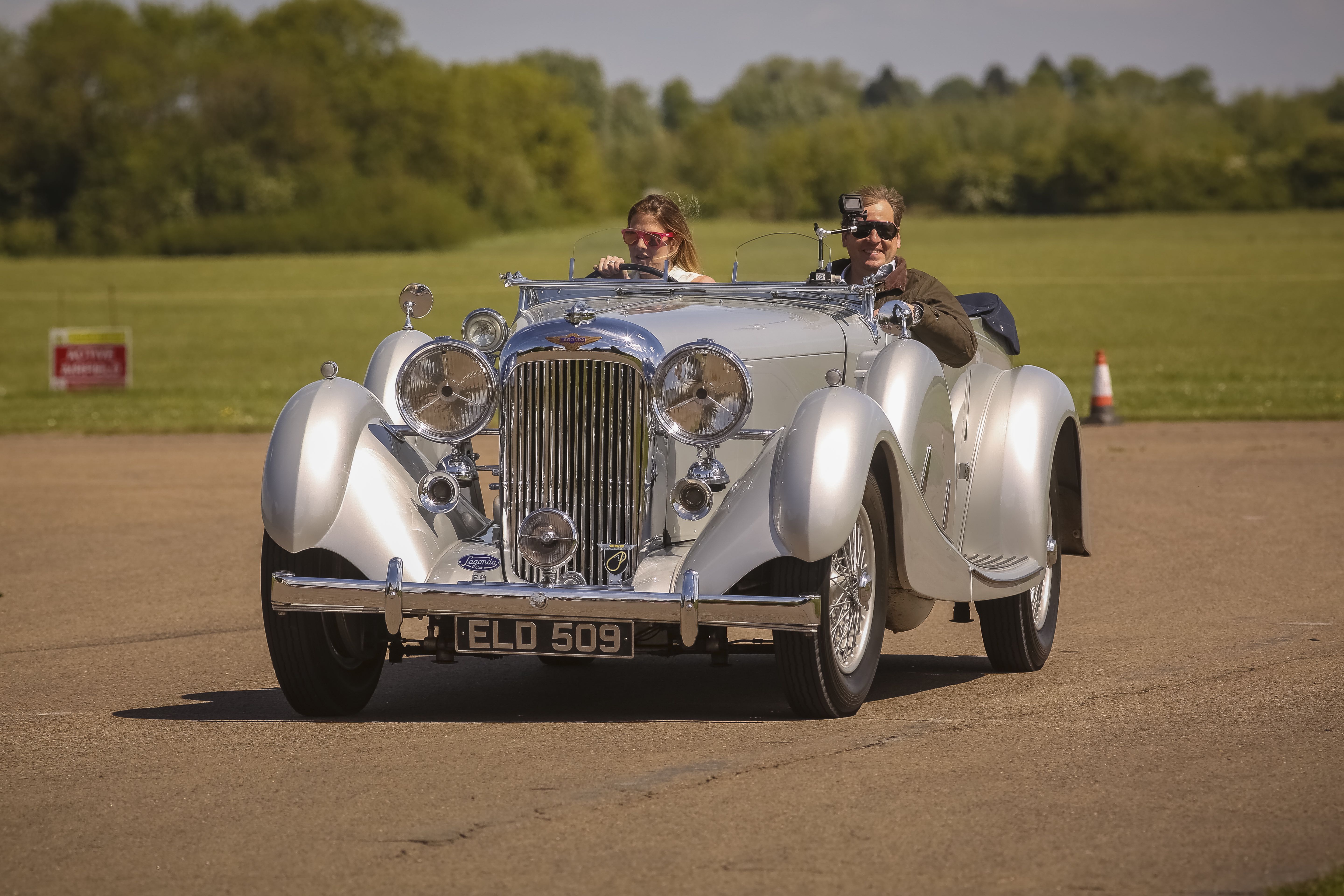 Jennie Gow drives a 1936 Lagonda LG45 Tourer ahead of the 2018 Classic and Sports Cars Show in association with Flywheel