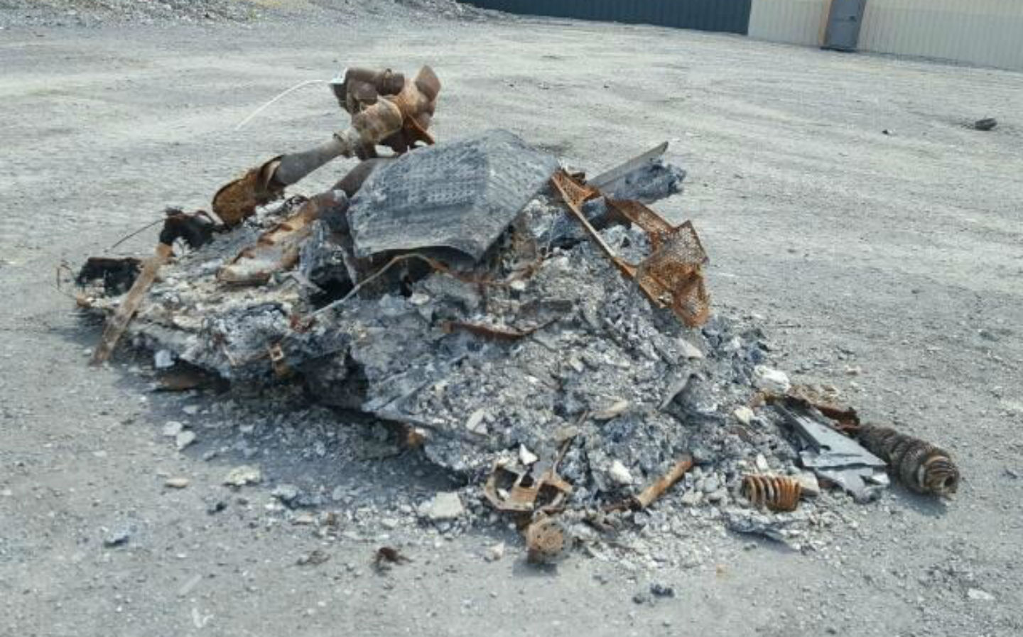 Charred remains of Ford GT supercar up for auction