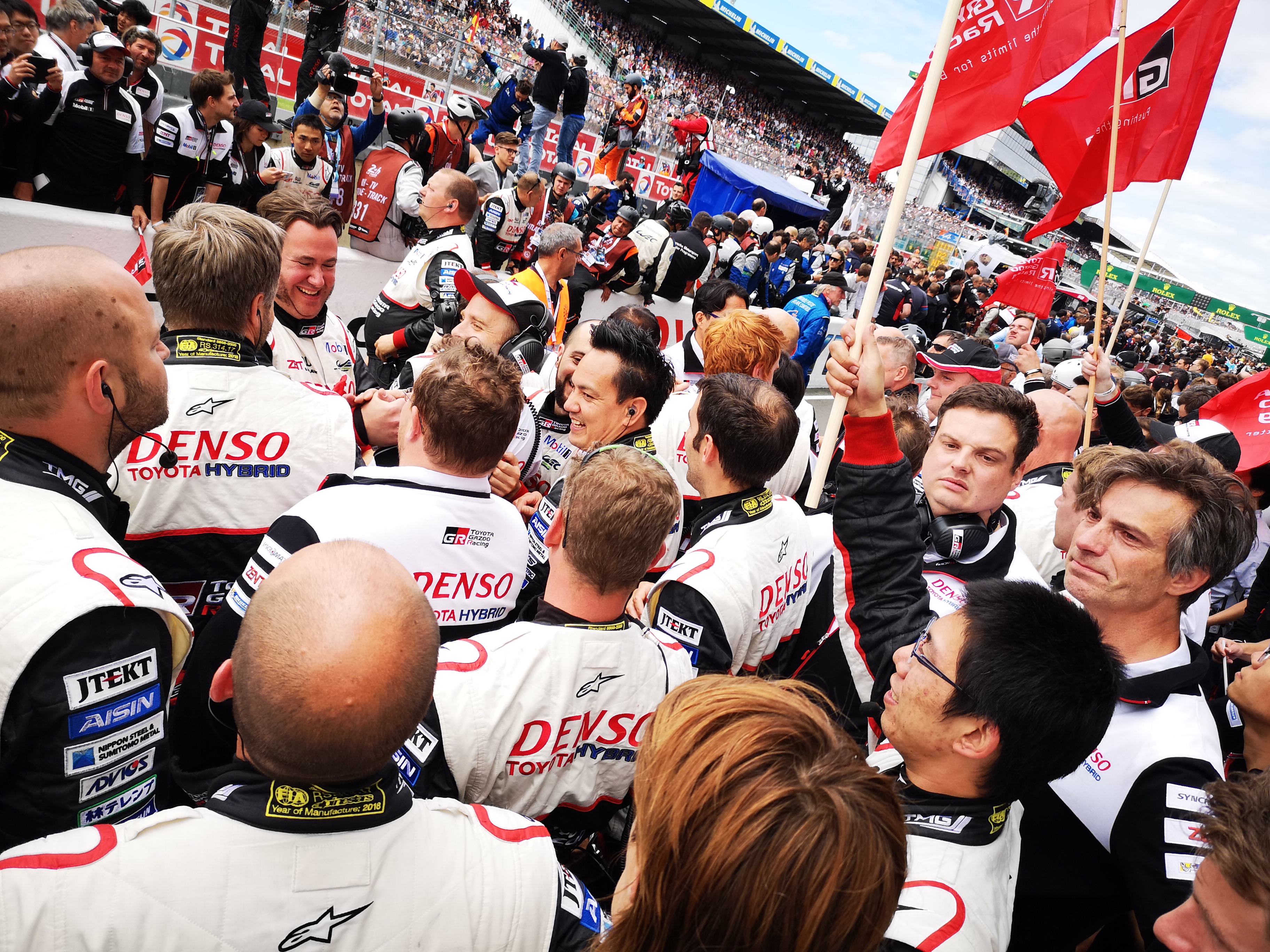 2018 Le Mans 24 Hours - post-race atmosphere in pitlane and podium