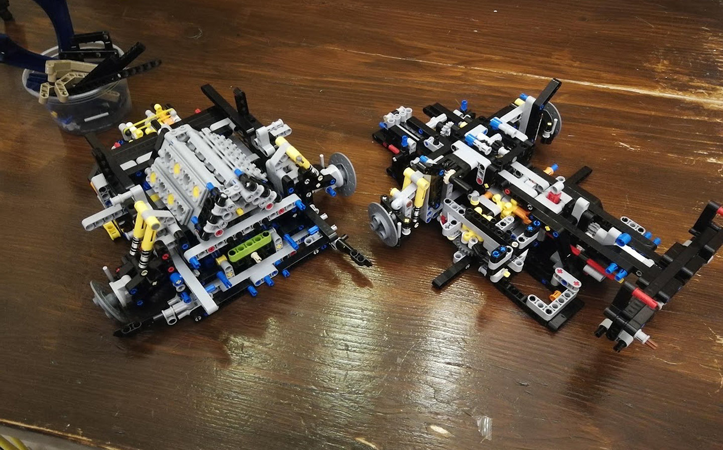 This is what it's like to build the LEGO Technic Bugatti model