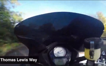 105mph in a 40 limit: teenage biker caught by own helmet camera