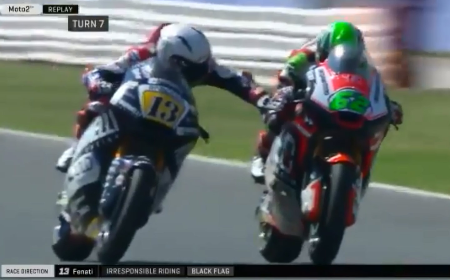 Watch superbike racer Fenati 'endanger life' of rival by grabbing their brake