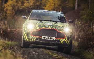 Aston Martin DBX prototype tears up Wales Rally GB stage