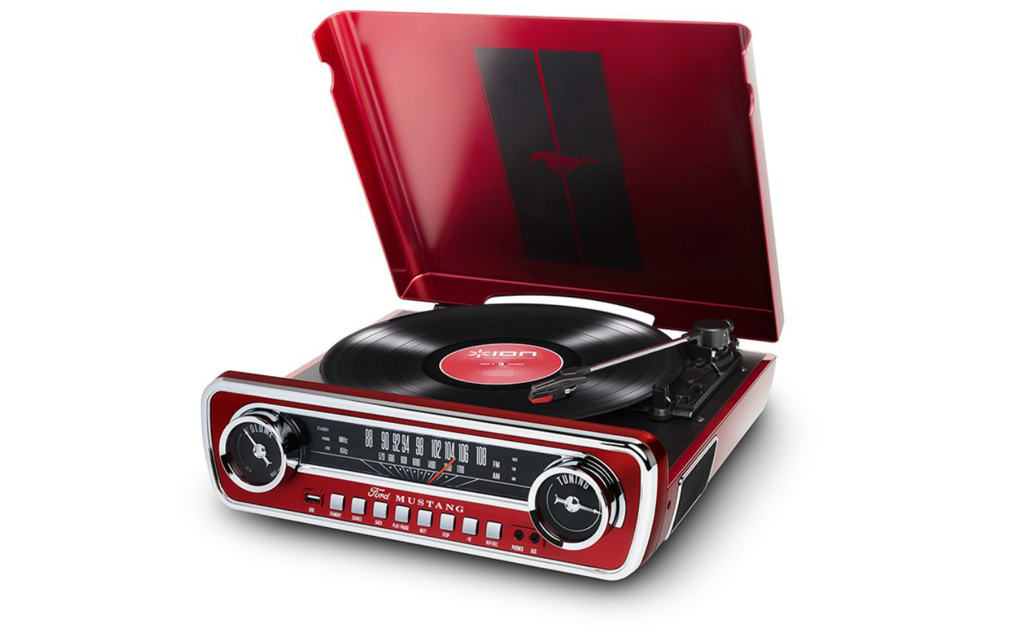 Christmas gift ideas for car fan: Ford Mustang turntable