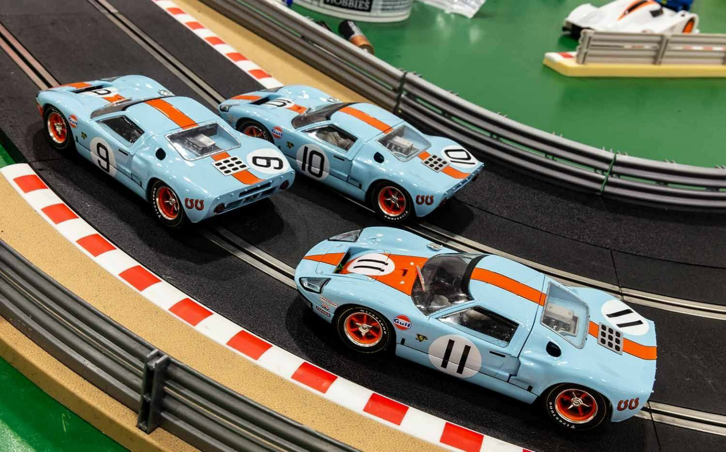 Christmas gift ideas for car fan: Scalextric 1968 Gulf Triple Pack