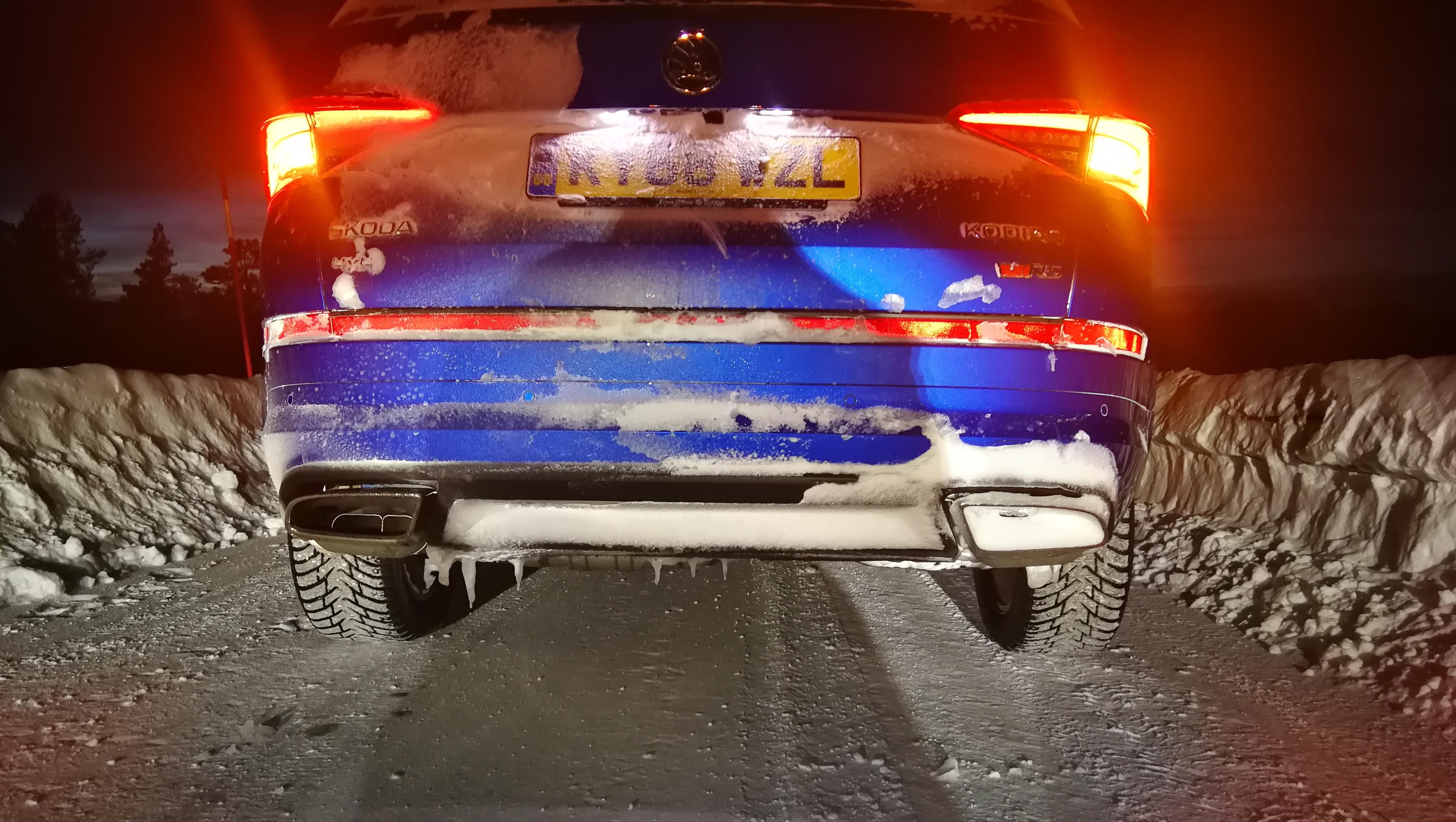 Skoda Kodiaq vRS ice driving