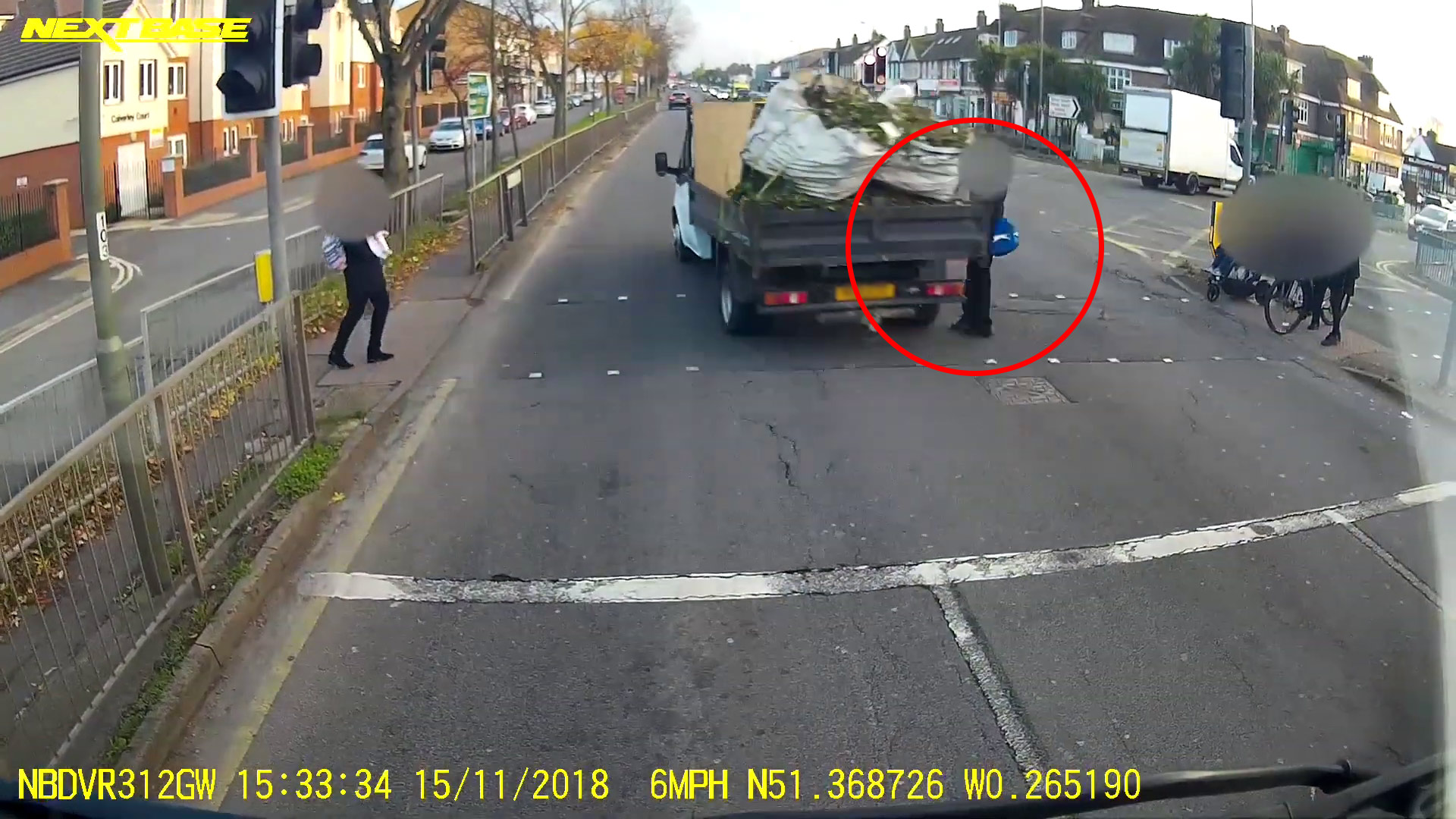 Chilling moment schoolboy, 14, escapes by whisker as van driver jumps red light