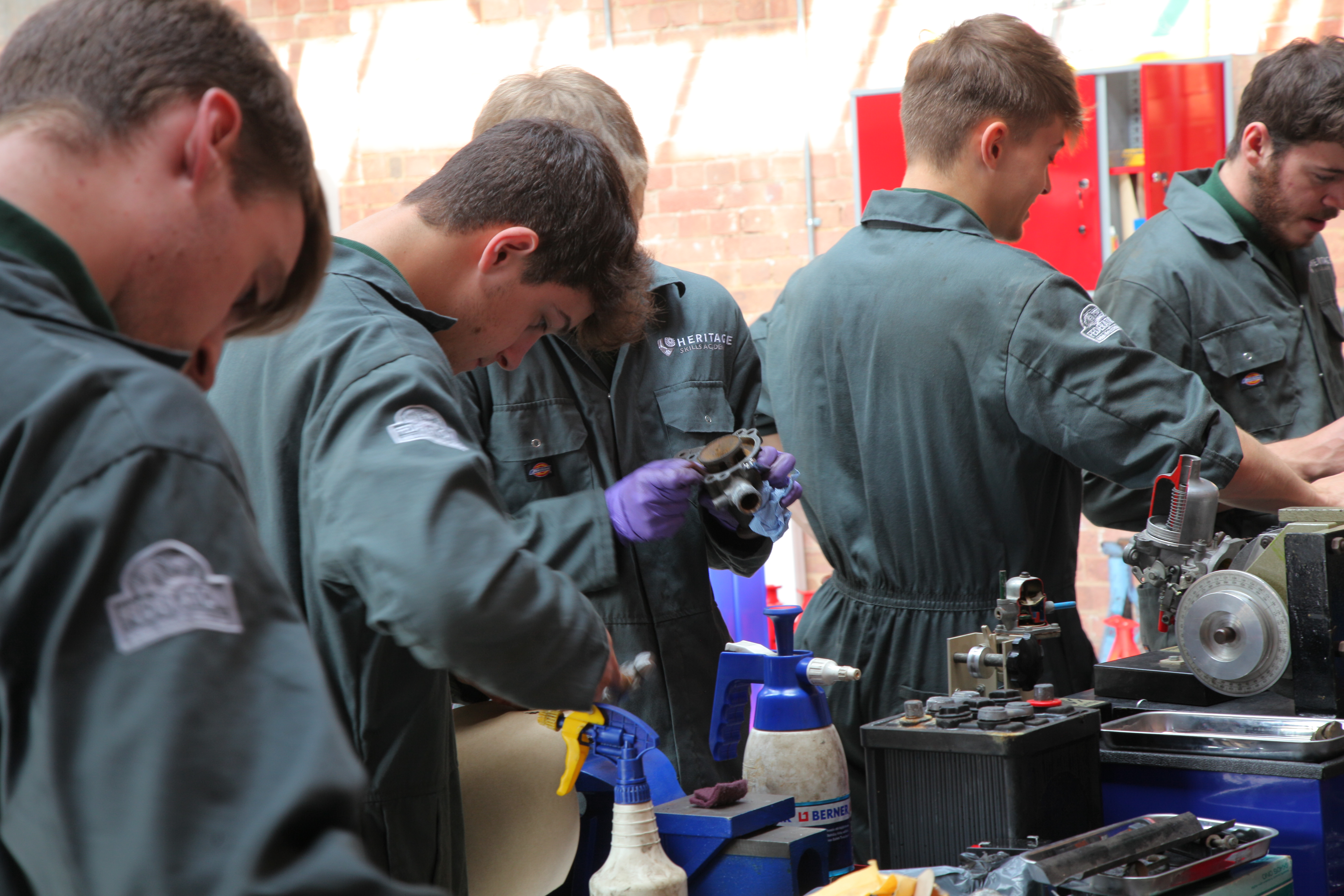 Back to school with next generation of classic car mechanics at Bicester Heritage