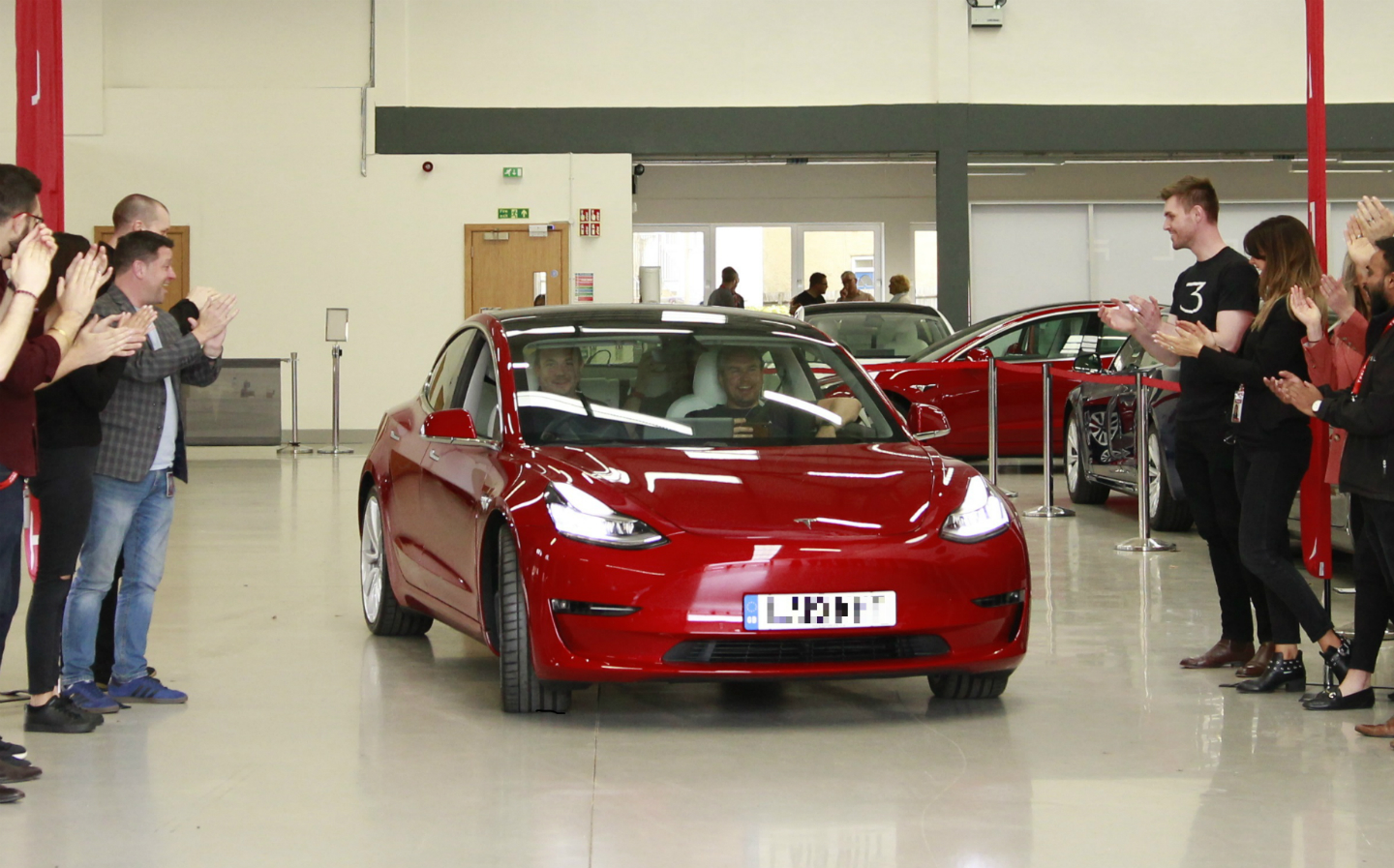 Tesla Model 3 UK delivery event