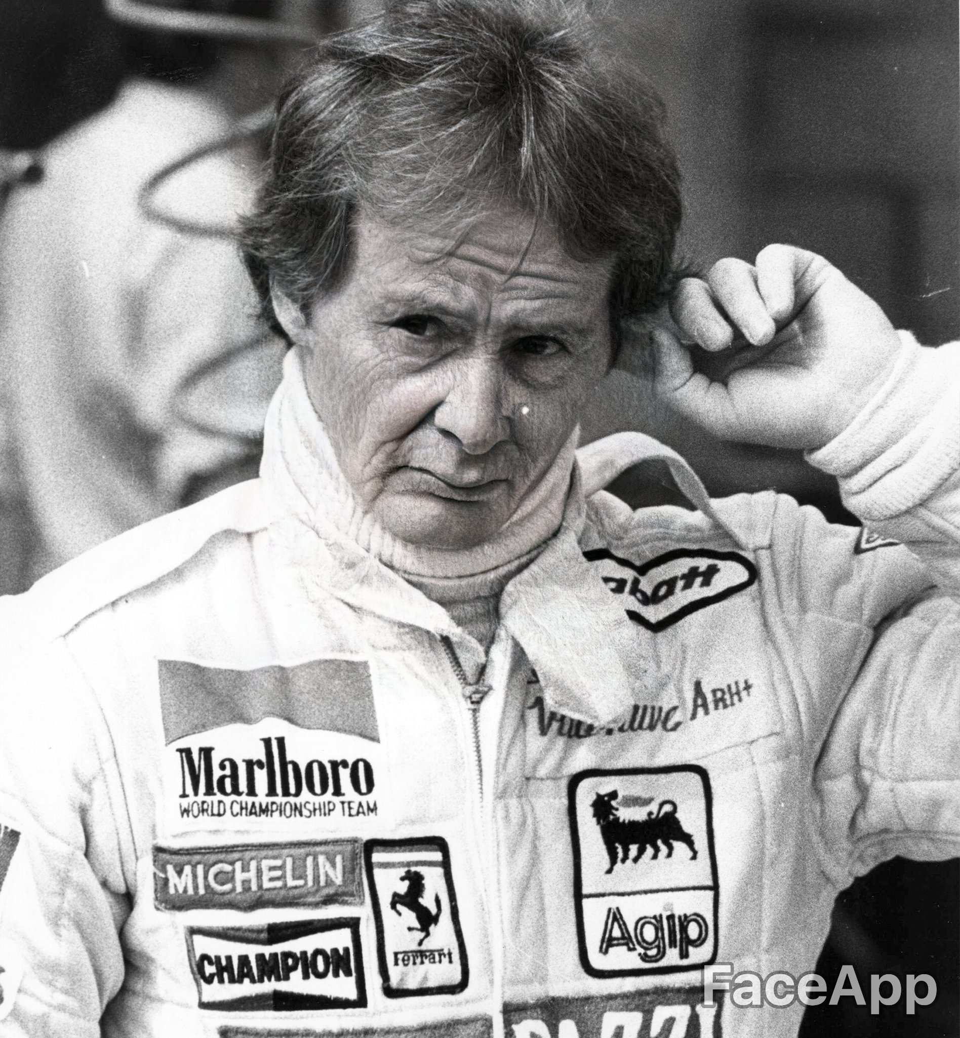 FaceApp reveals how F1 drivers who died before their time might have looked in old age - Gilles Villeneuve