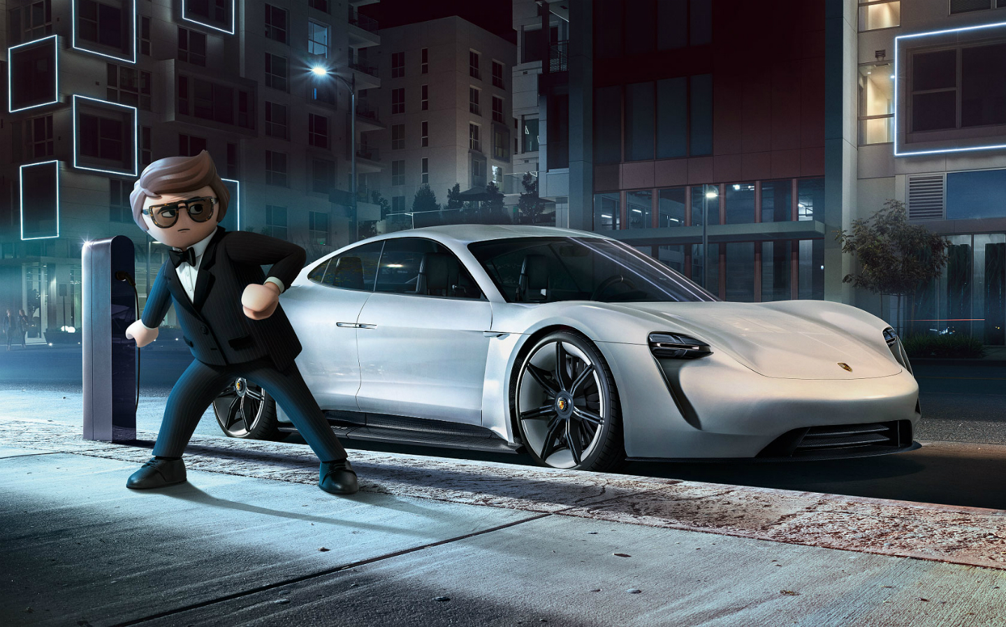 Lego top playmobil porsche